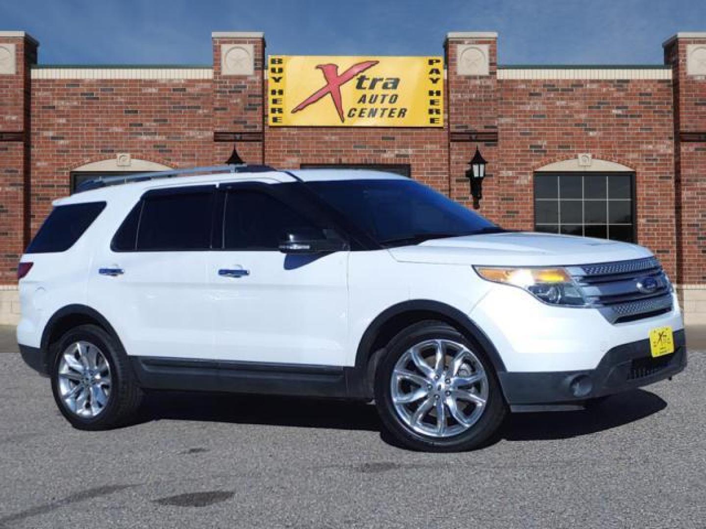 2014 White Platinum Metallic Tri-Coat Ug Ford Explorer XLT (1FM5K7D81EG) with an 3.5L 3.5L V6 290hp 255ft. lbs. Sequential Multiport Fuel Injection engine, 6-Speed Shiftable Automatic transmission, located at 1401 N. Hobart, Pampa, TX, 79065, (806) 665-9872, 35.549953, -100.975098 - Photo#0