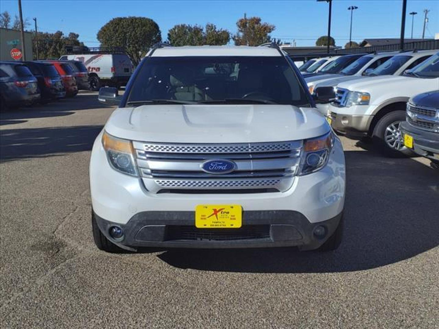 2014 White Platinum Metallic Tri-Coat Ug Ford Explorer XLT (1FM5K7D81EG) with an 3.5L 3.5L V6 290hp 255ft. lbs. Sequential Multiport Fuel Injection engine, 6-Speed Shiftable Automatic transmission, located at 1401 N. Hobart, Pampa, TX, 79065, (806) 665-9872, 35.549953, -100.975098 - Photo#1