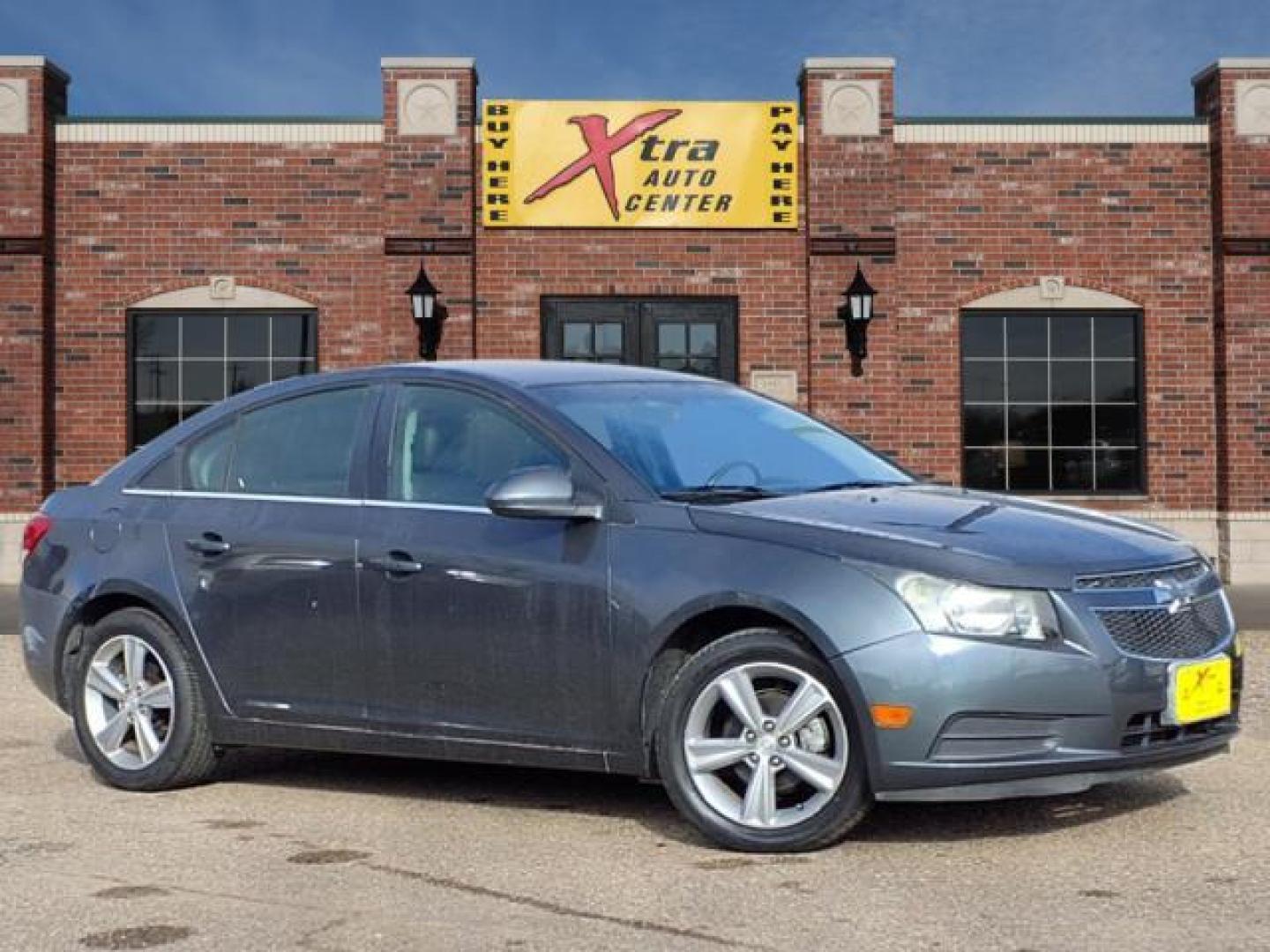 2013 Tungsten Metallic Gxg Chevrolet Cruze 2LT Auto (1G1PE5SB8D7) with an 1.4L Ecotec 1.4L Turbo I4 138hp 148ft. lbs. Sequential Multiport Fuel Injection engine, 6-Speed Shiftable Automatic transmission, located at 1401 N. Hobart, Pampa, TX, 79065, (806) 665-9872, 35.549953, -100.975098 - Photo#0