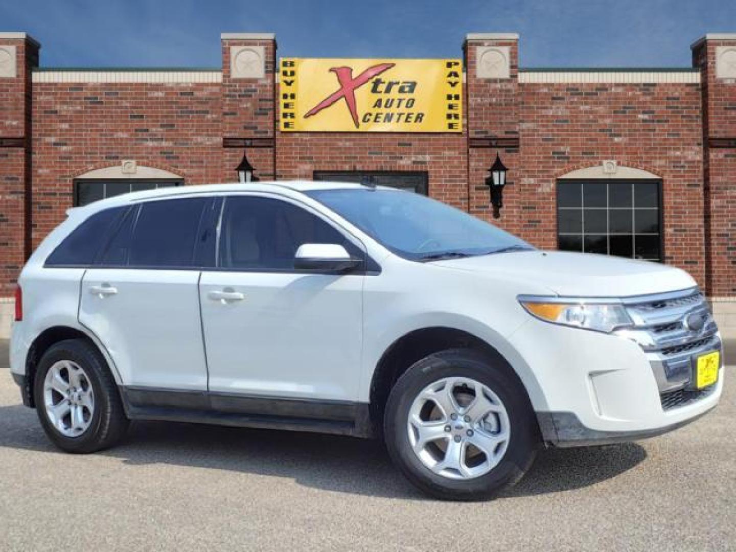 2012 White Suede Ford Edge SEL (2FMDK3J91CB) with an 2.0L EcoBoost 2.0L Turbo I4 240hp 270ft. lbs. Direct Injection engine, 6-Speed Shiftable Automatic transmission, located at 1401 N. Hobart, Pampa, TX, 79065, (806) 665-9872, 35.549953, -100.975098 - Photo#0