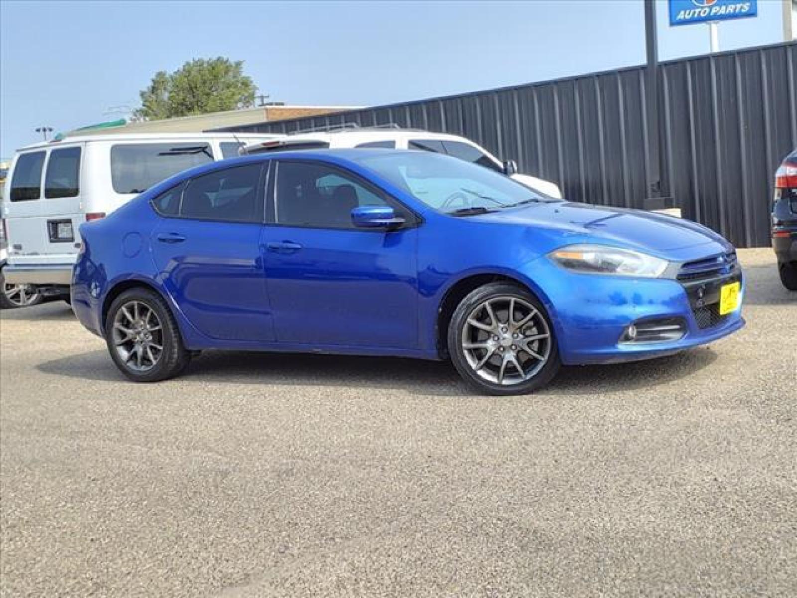 2013 Blue Streak Pearl Coat Dodge Dart Rallye (1C3CDFBA6DD) with an 2.0L Tigershark 2.0L I4 160hp 148ft. lbs. Sequential Multiport Fuel Injection engine, Automatic transmission, located at 1401 N. Hobart, Pampa, TX, 79065, (806) 665-9872, 35.549953, -100.975098 - Photo #0
