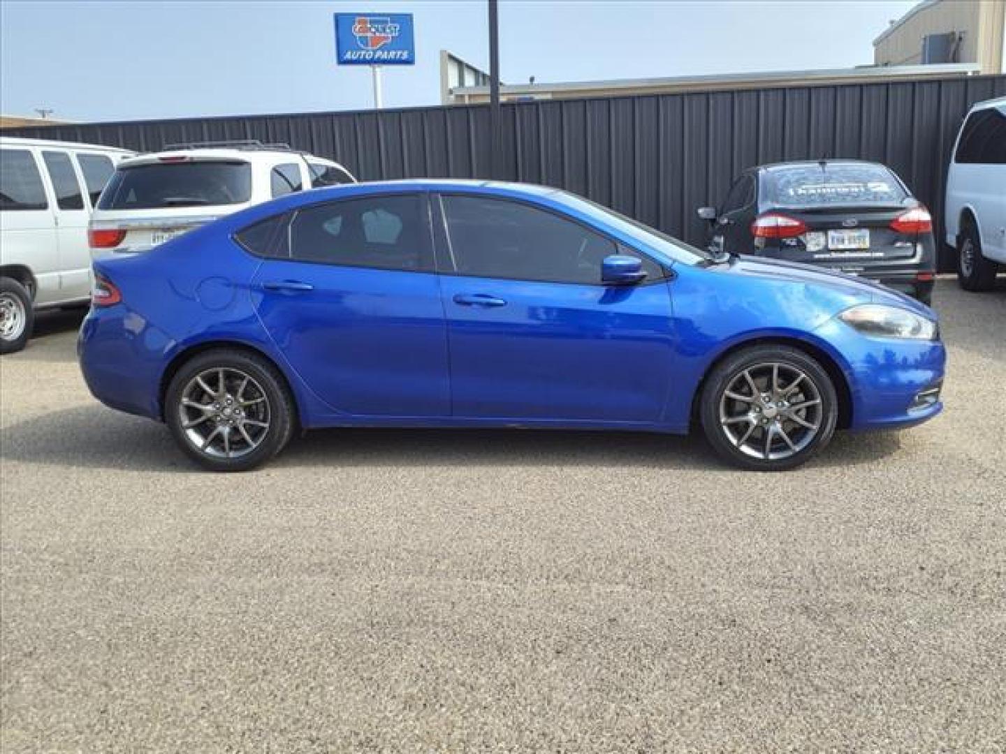 2013 Blue Streak Pearl Coat Dodge Dart Rallye (1C3CDFBA6DD) with an 2.0L Tigershark 2.0L I4 160hp 148ft. lbs. Sequential Multiport Fuel Injection engine, Automatic transmission, located at 1401 N. Hobart, Pampa, TX, 79065, (806) 665-9872, 35.549953, -100.975098 - Photo#2