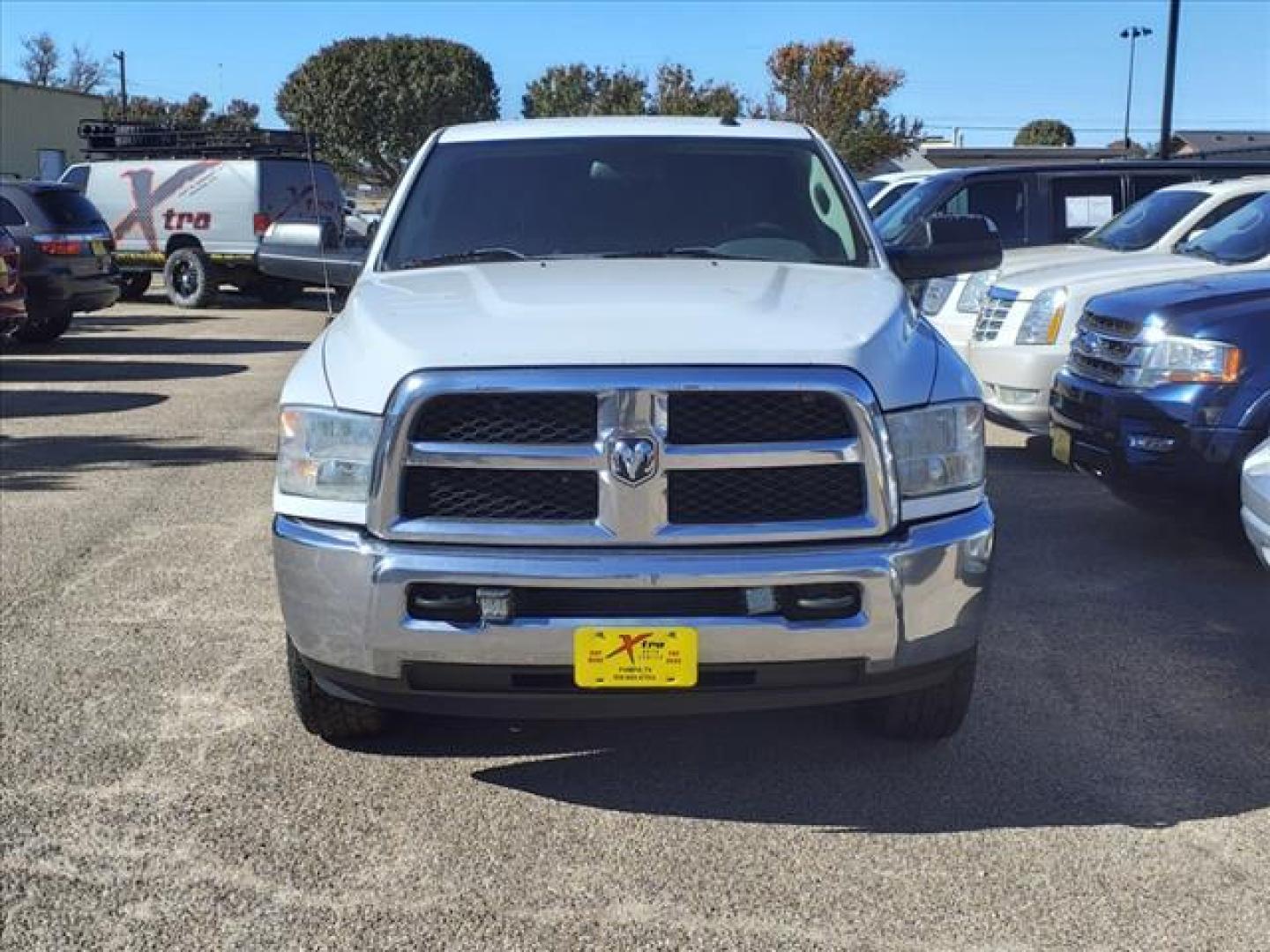 2014 Bright White Clear Coat Pw7 RAM 2500 Tradesman (3C6UR4HL5EG) with an 6.7L Cummins 6.7L Diesel Turbo I6 350hp 660ft. lbs. Common Rail Direct Injection engine, 6-Speed Shiftable Automatic transmission, located at 1401 N. Hobart, Pampa, TX, 79065, (806) 665-9872, 35.549953, -100.975098 - Photo#1