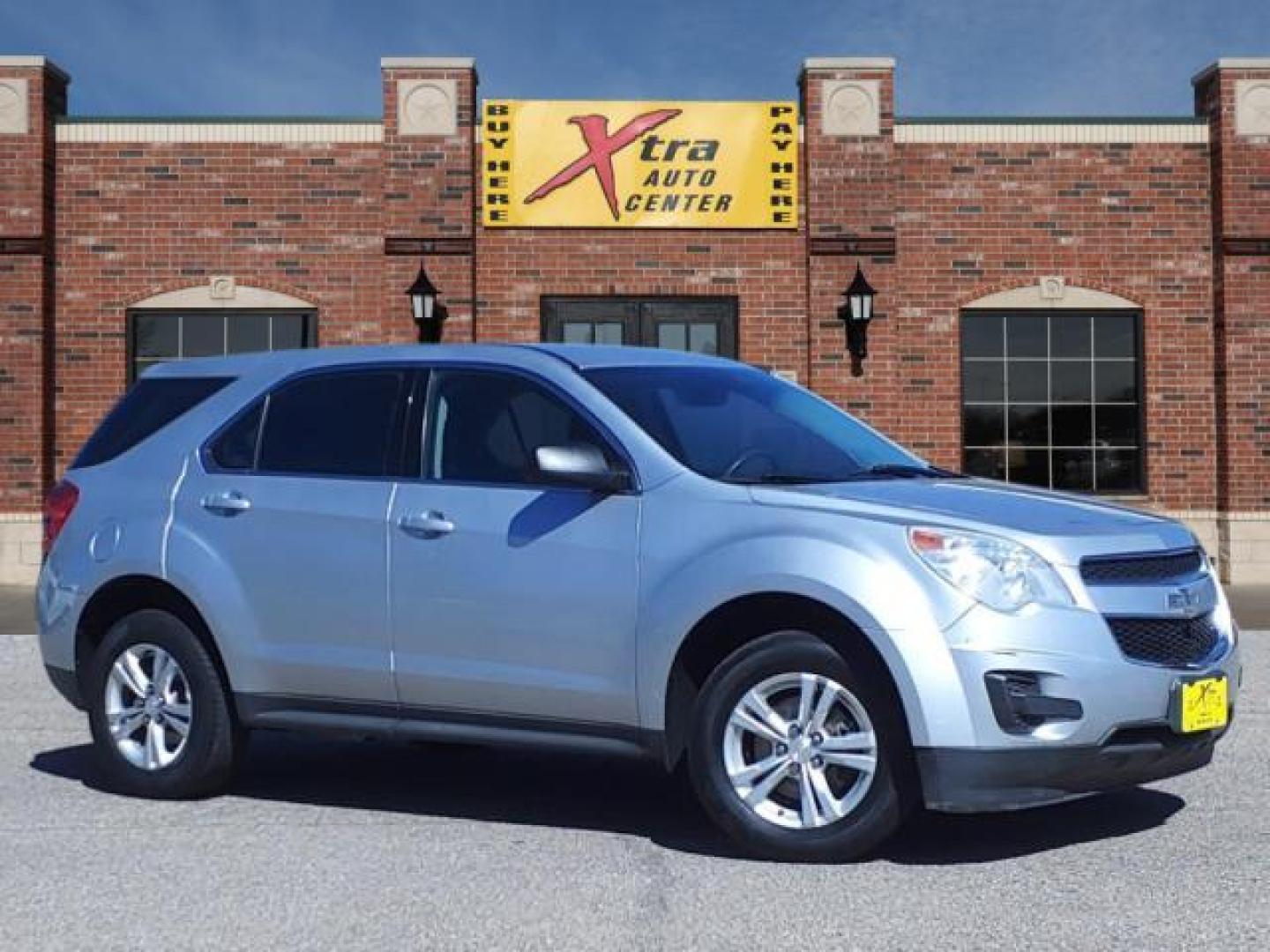 2015 Silver Ice Metallic Chevrolet Equinox LS (1GNALAEKXFZ) with an 2.4L 2.4L I4 182hp 172ft. lbs. Direct Injection engine, 6-Speed Shiftable Automatic transmission, located at 1401 N. Hobart, Pampa, TX, 79065, (806) 665-9872, 35.549953, -100.975098 - Photo#0