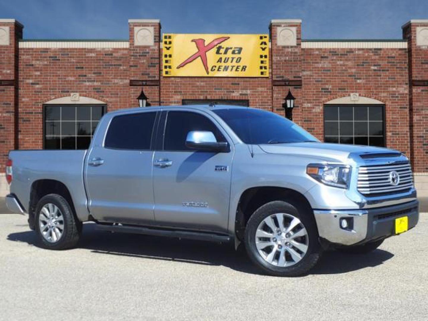 2016 Silver Sky Metallic Toyota Tundra Limited (5TFHW5F17GX) with an 5.7L 5.7L Flex Fuel V8 381hp 401ft. lbs. Sequential Multiport Fuel Injection engine, 6-Speed Shiftable Automatic transmission, located at 1401 N. Hobart, Pampa, TX, 79065, (806) 665-9872, 35.549953, -100.975098 - Photo#0