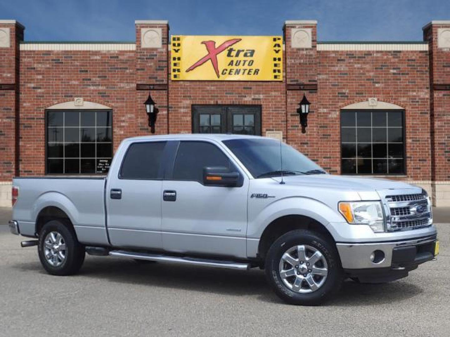 2014 Ingot Silver Metallic Ford F-150 XLT (1FTFW1ET2EK) with an 3.5L EcoBoost 3.5L Twin Turbo V6 365hp 420ft. lbs. Direct Injection engine, 6-Speed Automatic transmission, located at 1401 N. Hobart, Pampa, TX, 79065, (806) 665-9872, 35.549953, -100.975098 - Photo#0