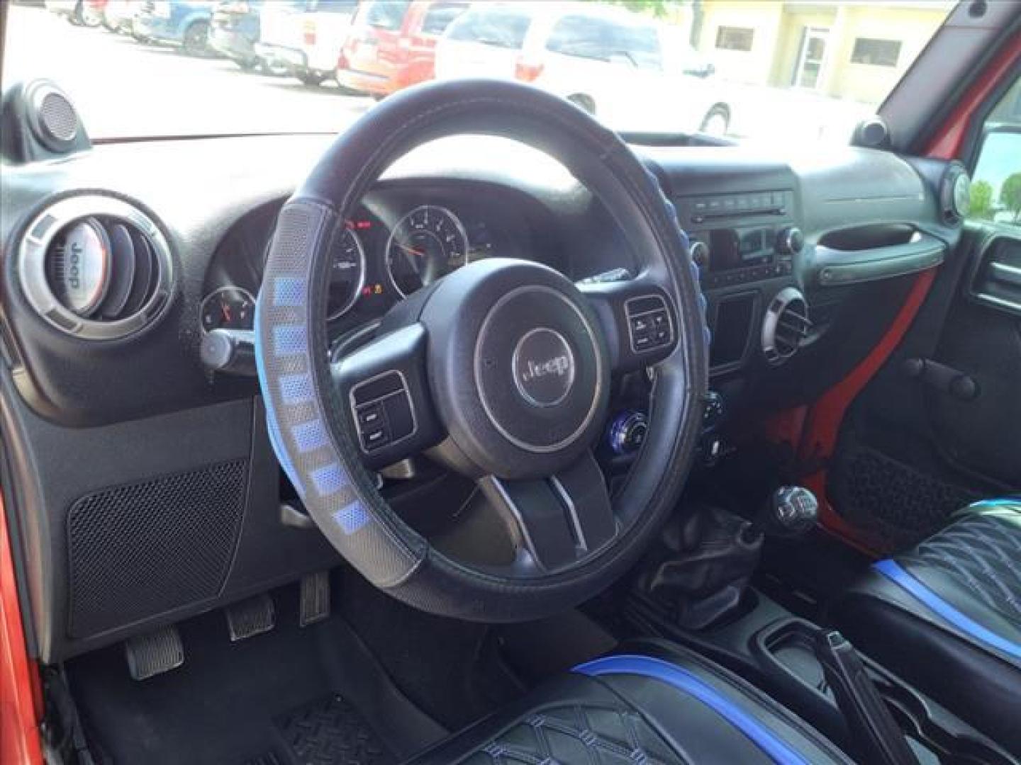 2011 Flame Red Clear Coat Jeep Wrangler Sport (1J4AA2D10BL) with an 3.8L 3.8L V6 202hp 237ft. lbs. Sequential Multiport Fuel Injection engine, 6-Speed Manual transmission, located at 1401 N. Hobart, Pampa, TX, 79065, (806) 665-9872, 35.549953, -100.975098 - Photo#9