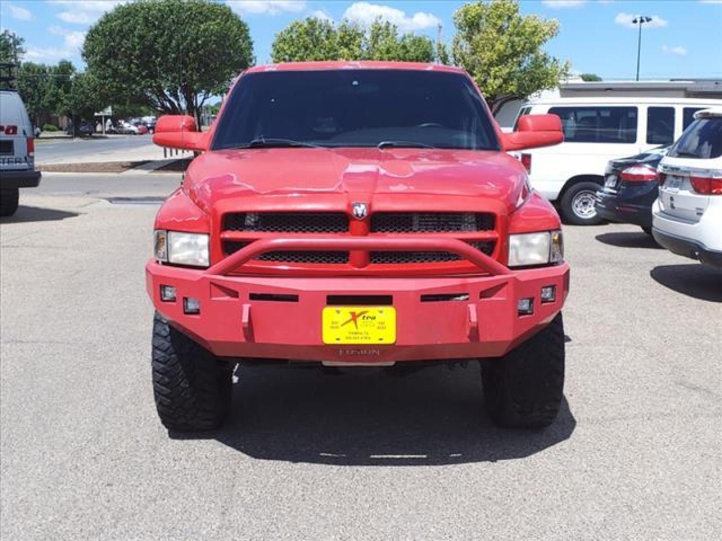 2001 Red Dodge Ram 2500 SLT (1B7KF23671J) with an 5.9L Cummins 5.9L Diesel Turbo I6 235hp 460ft. lbs. Direct Injection engine, 4-Speed Automatic transmission, located at 1401 N. Hobart, Pampa, TX, 79065, (806) 665-9872, 35.549953, -100.975098 - Photo#1