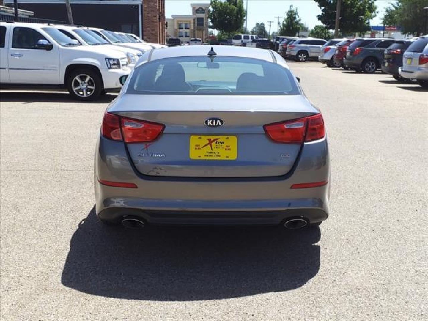 2015 Titanium Kia Optima LX (5XXGM4A73FG) with an 2.4L 2.4L I4 192hp 181ft. lbs. Direct Injection engine, 6-Speed Shiftable Automatic transmission, located at 1401 N. Hobart, Pampa, TX, 79065, (806) 665-9872, 35.549953, -100.975098 - Photo#3