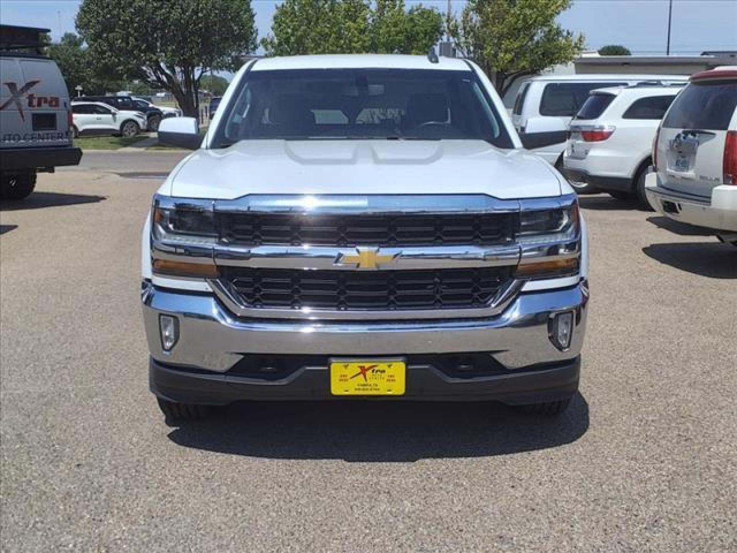 2018 Summit White Chevrolet Silverado 1500 LT (3GCUKREC7JG) with an 5.3L EcoTec3 5.3L V8 355hp 383ft. lbs. Direct Injection engine, 6-Speed Shiftable Automatic w/Overdrive transmission, located at 1401 N. Hobart, Pampa, TX, 79065, (806) 665-9872, 35.549953, -100.975098 - Photo#1