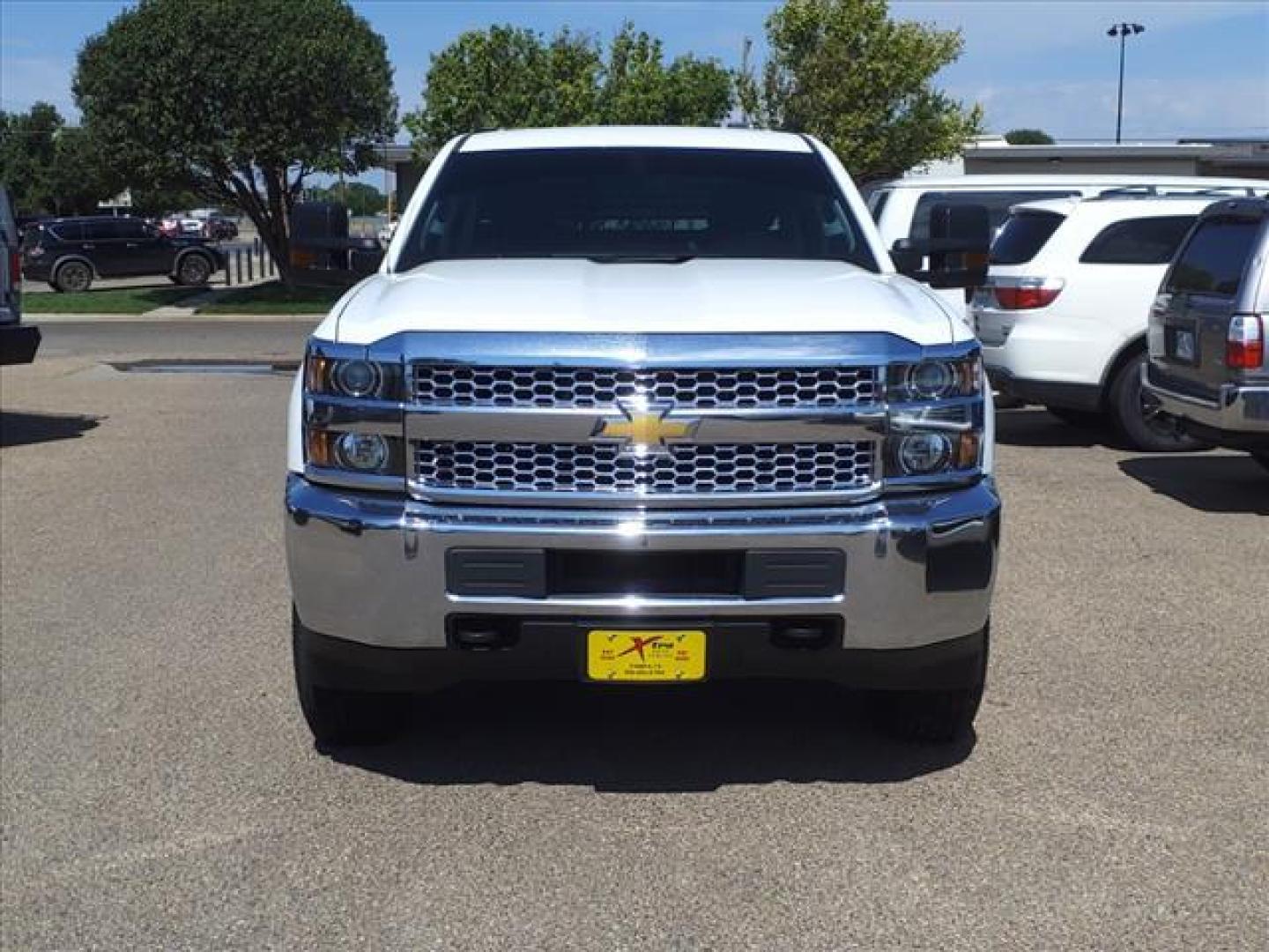 2019 Summit White Chevrolet Silverado 2500HD Work Truck (1GC1KREGXKF) with an 6.0L Vortec 6.0L Flex Fuel V8 360hp 380ft. lbs. Sequential Electronic Fuel Injection engine, 6-Speed Shiftable Automatic transmission, located at 1401 N. Hobart, Pampa, TX, 79065, (806) 665-9872, 35.549953, -100.975098 - Photo#1