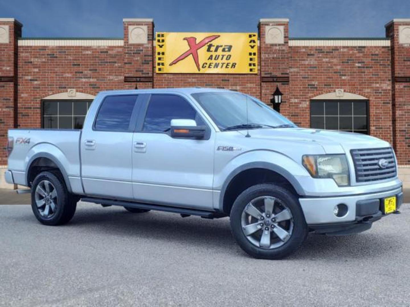 2012 Ingot Silver Metallic Ford F-150 FX4 (1FTFW1EF4CF) with an 5.0L 5.0L Flex Fuel V8 360hp 380ft. lbs. Sequential Multiport Fuel Injection engine, 6-Speed Shiftable Automatic transmission, located at 1401 N. Hobart, Pampa, TX, 79065, (806) 665-9872, 35.549953, -100.975098 - Photo#0