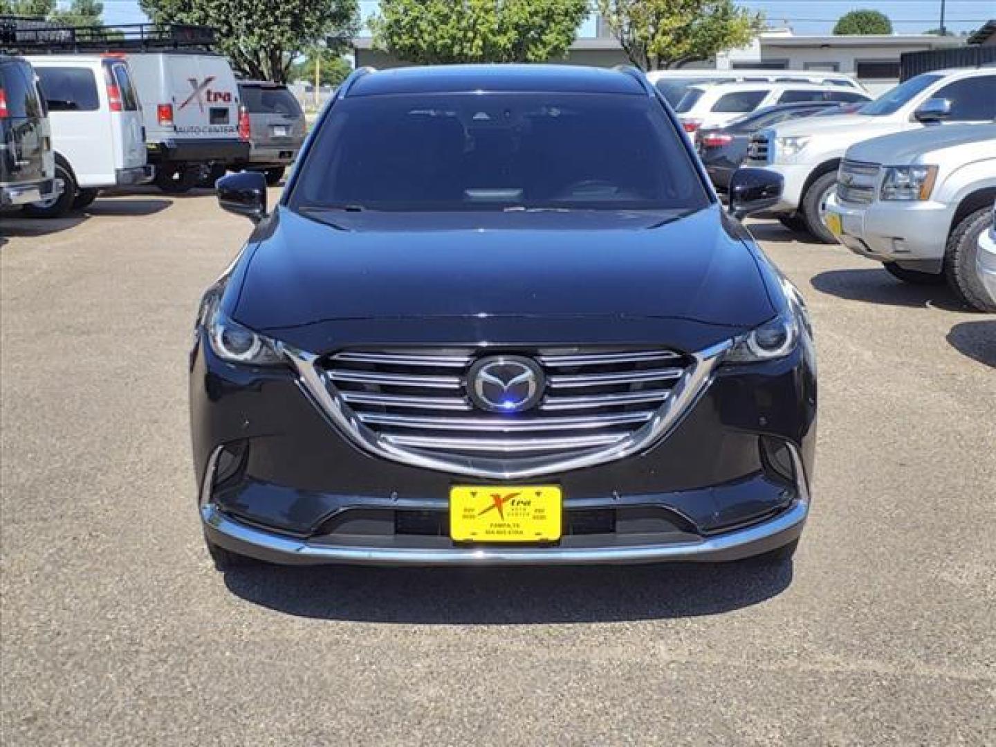 2018 Jet Black Mica Mazda CX-9 Grand Touring (JM3TCBDY8J0) with an 2.5L SKYACTIV-G 2.5L Turbo I4 250hp 310ft. lbs. Direct Injection engine, 6-Speed Shiftable Automatic transmission, located at 1401 N. Hobart, Pampa, TX, 79065, (806) 665-9872, 35.549953, -100.975098 - Photo#1