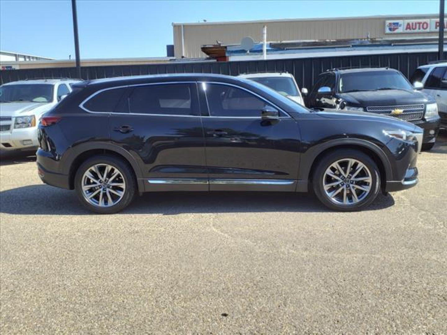 2018 Jet Black Mica Mazda CX-9 Grand Touring (JM3TCBDY8J0) with an 2.5L SKYACTIV-G 2.5L Turbo I4 250hp 310ft. lbs. Direct Injection engine, 6-Speed Shiftable Automatic transmission, located at 1401 N. Hobart, Pampa, TX, 79065, (806) 665-9872, 35.549953, -100.975098 - Photo#2