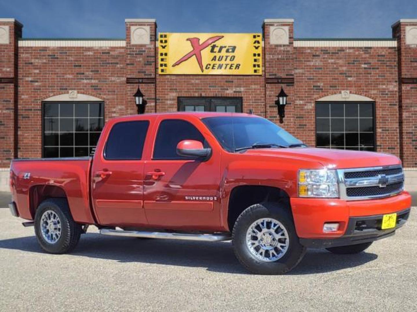 2008 Victory Red Chevrolet Silverado 1500 LTZ (2GCEK13J381) with an 5.3L Vortec Iron Block 5.3L V8 315hp 338ft. lbs. Fuel Injected engine, 4-Speed Automatic transmission, located at 1401 N. Hobart, Pampa, TX, 79065, (806) 665-9872, 35.549953, -100.975098 - Photo#0