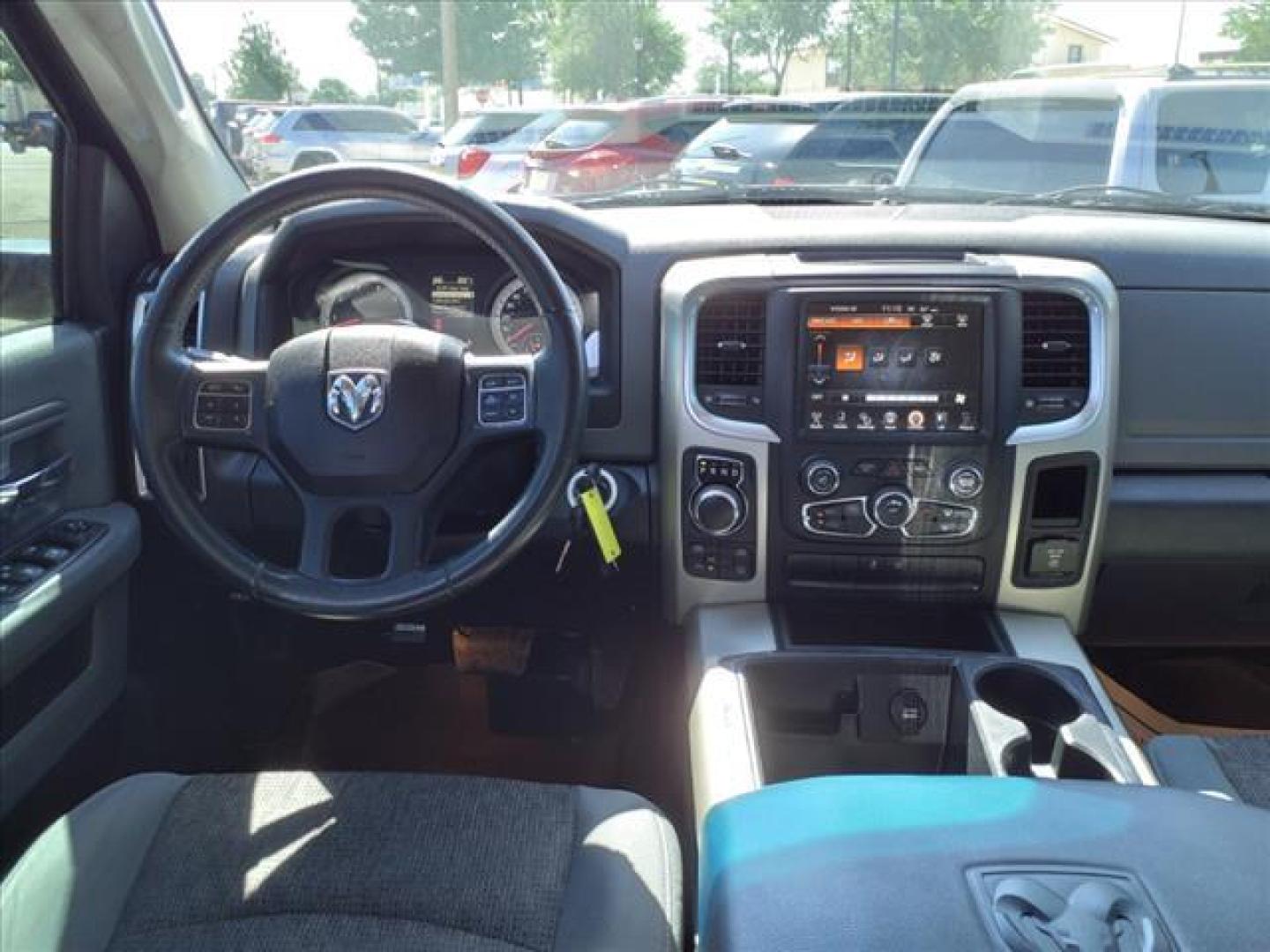 2014 Black Clear Coat RAM 1500 Big Horn (1C6RR7LT1ES) with an 5.7L HEMI 5.7L V8 395hp 407ft. lbs. Sequential Multiport Fuel Injection engine, 8-Speed Shiftable Automatic transmission, located at 1401 N. Hobart, Pampa, TX, 79065, (806) 665-9872, 35.549953, -100.975098 - Photo#10