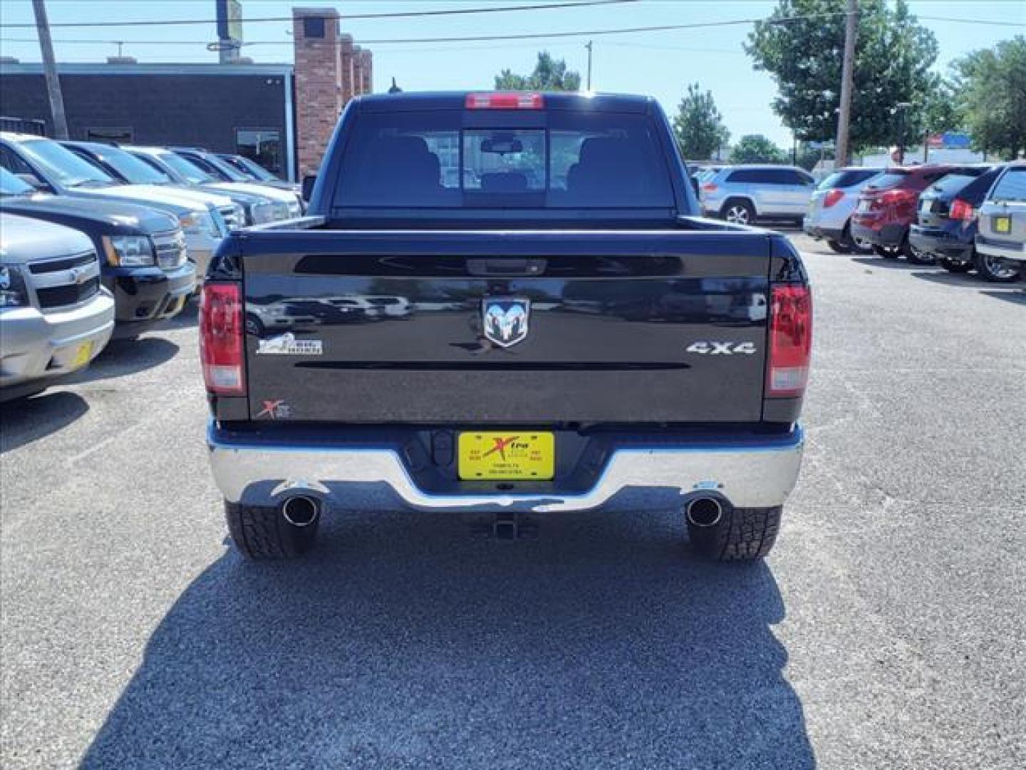 2014 Black Clear Coat RAM 1500 Big Horn (1C6RR7LT1ES) with an 5.7L HEMI 5.7L V8 395hp 407ft. lbs. Sequential Multiport Fuel Injection engine, 8-Speed Shiftable Automatic transmission, located at 1401 N. Hobart, Pampa, TX, 79065, (806) 665-9872, 35.549953, -100.975098 - Photo#3