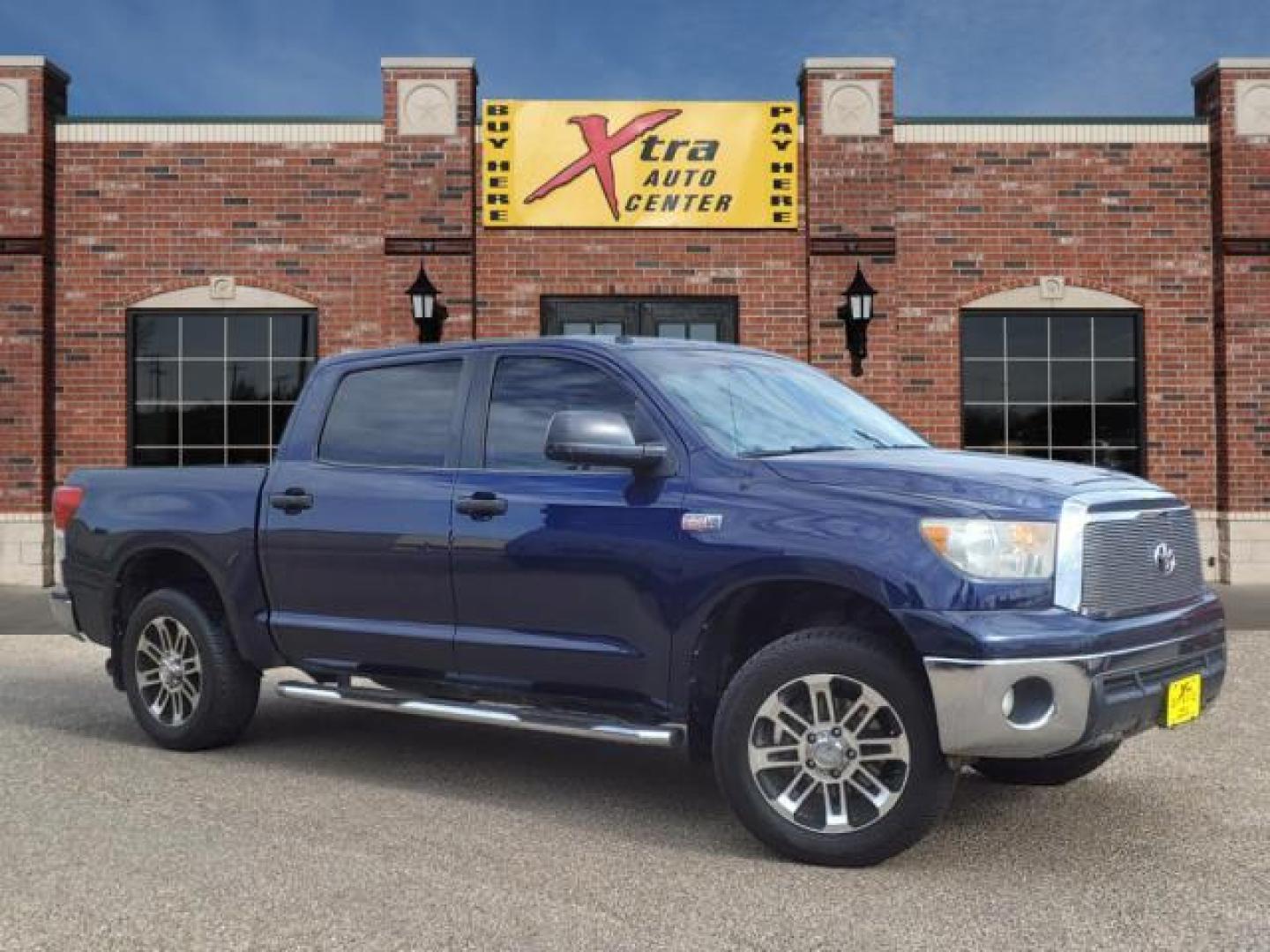 2013 Nautical Blue Metallic Toyota Tundra Grade (5TFEY5F16DX) with an 5.7L 5.7L V8 381hp 401ft. lbs. Sequential Electronic Fuel Injection engine, 6-Speed Shiftable Automatic transmission, located at 1401 N. Hobart, Pampa, TX, 79065, (806) 665-9872, 35.549953, -100.975098 - Photo#0