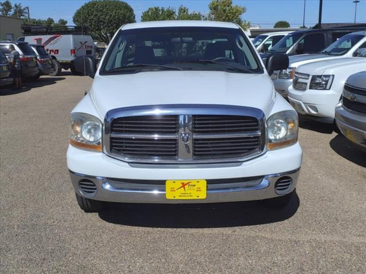 2006 Bright White Clearcoat Dodge Ram 1500 SLT (1D7HA16N26J) with an 4.7L 4.7L V8 235hp 300ft. lbs. Fuel Injected engine, 5-Speed Automatic transmission, located at 1401 N. Hobart, Pampa, TX, 79065, (806) 665-9872, 35.549953, -100.975098 - Photo#1