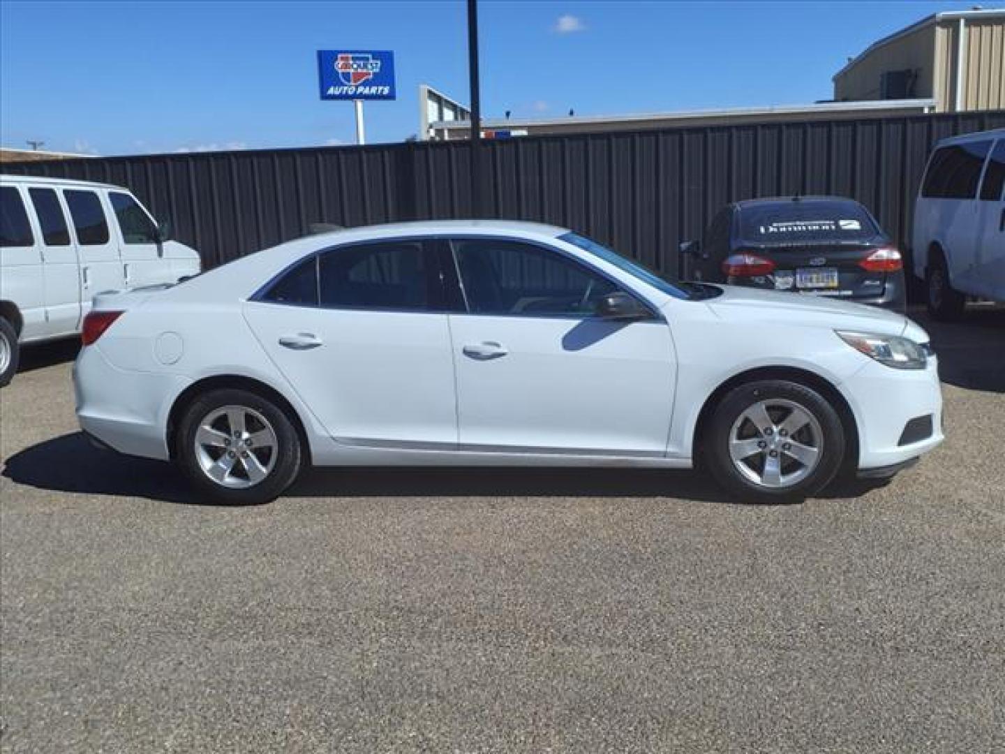 2015 Summit White Chevrolet Malibu LS Fleet (1G11A5SL6FF) with an 2.5L Ecotec 2.5L I4 196hp 191ft. lbs. Direct Injection engine, 6-Speed Shiftable Automatic w/Overdrive transmission, located at 1401 N. Hobart, Pampa, TX, 79065, (806) 665-9872, 35.549953, -100.975098 - Photo#2