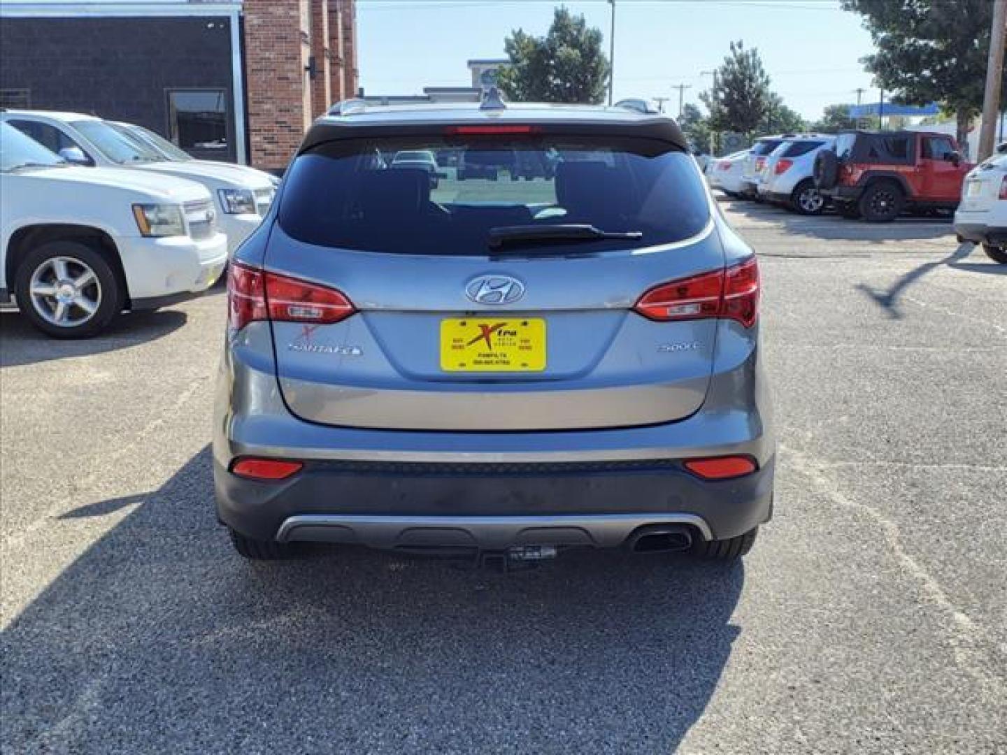 2014 Mineral Gray Hyundai SANTA FE Sport 2.4L (5XYZU3LB7EG) with an 2.4L 2.4L I4 190hp 181ft. lbs. Direct Injection engine, 6-Speed Shiftable Automatic transmission, located at 1401 N. Hobart, Pampa, TX, 79065, (806) 665-9872, 35.549953, -100.975098 - Photo#3