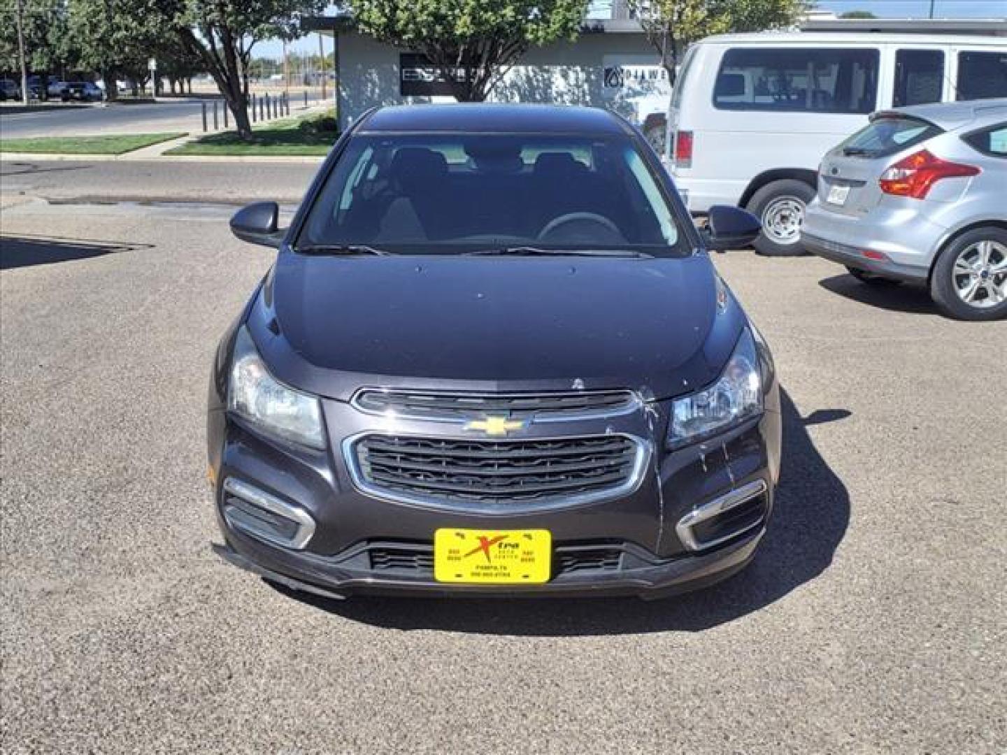 2015 Tungsten Metallic Chevrolet Cruze 1LT Auto (1G1PC5SB2F7) with an 1.4L Ecotec 1.4L Turbo I4 138hp 148ft. lbs. Sequential Multiport Fuel Injection engine, 6-Speed Shiftable Automatic w/Overdrive transmission, located at 1401 N. Hobart, Pampa, TX, 79065, (806) 665-9872, 35.549953, -100.975098 - Photo#1