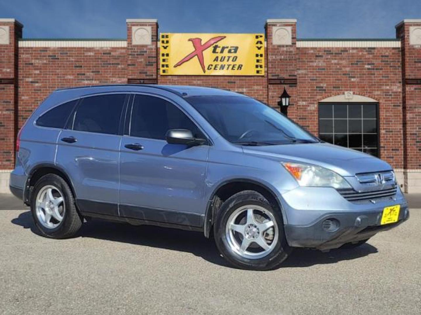 2009 Glacier Blue Metallic Honda CR-V EX (3CZRE38509G) with an 2.4L 2.4L I4 166hp 161ft. lbs. Sequential Multiport Fuel Injection engine, 5-Speed Automatic transmission, located at 1401 N. Hobart, Pampa, TX, 79065, (806) 665-9872, 35.549953, -100.975098 - Photo#0