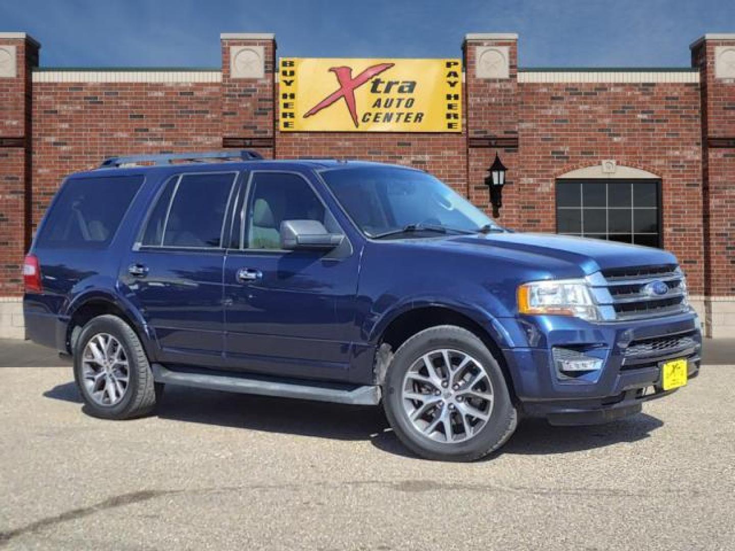 2017 Blue Jeans Ford Expedition XLT (1FMJU1HT4HE) with an 3.5L EcoBoost 3.5L Twin Turbo V6 365hp 420ft. lbs. Direct Injection engine, 6-Speed Shiftable Automatic transmission, located at 1401 N. Hobart, Pampa, TX, 79065, (806) 665-9872, 35.549953, -100.975098 - Photo#0