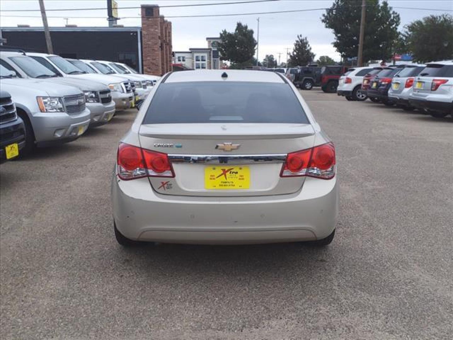 2011 Gold Mist Metallic Chevrolet Cruze ECO (1G1PJ5S92B7) with an 1.4L Ecotec 1.4L Turbo I4 138hp 148ft. lbs. Sequential Multiport Fuel Injection engine, 6-Speed Shiftable Automatic transmission, located at 1401 N. Hobart, Pampa, TX, 79065, (806) 665-9872, 35.549953, -100.975098 - Photo#3