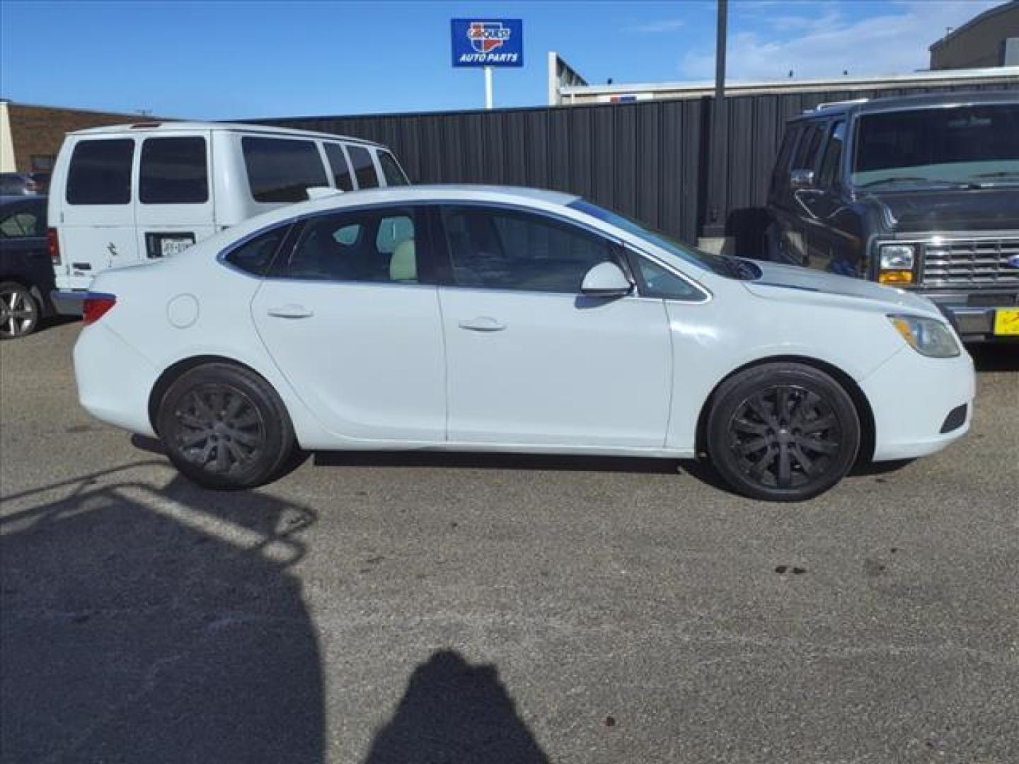 2016 Summit White Gaz Buick Verano Base (1G4PP5SK7G4) with an 2.4L Ecotec 2.4L Flex Fuel I4 180hp 171ft. lbs. Direct Injection engine, 6-Speed Shiftable Automatic w/Overdrive transmission, located at 1401 N. Hobart, Pampa, TX, 79065, (806) 665-9872, 35.549953, -100.975098 - Photo#2