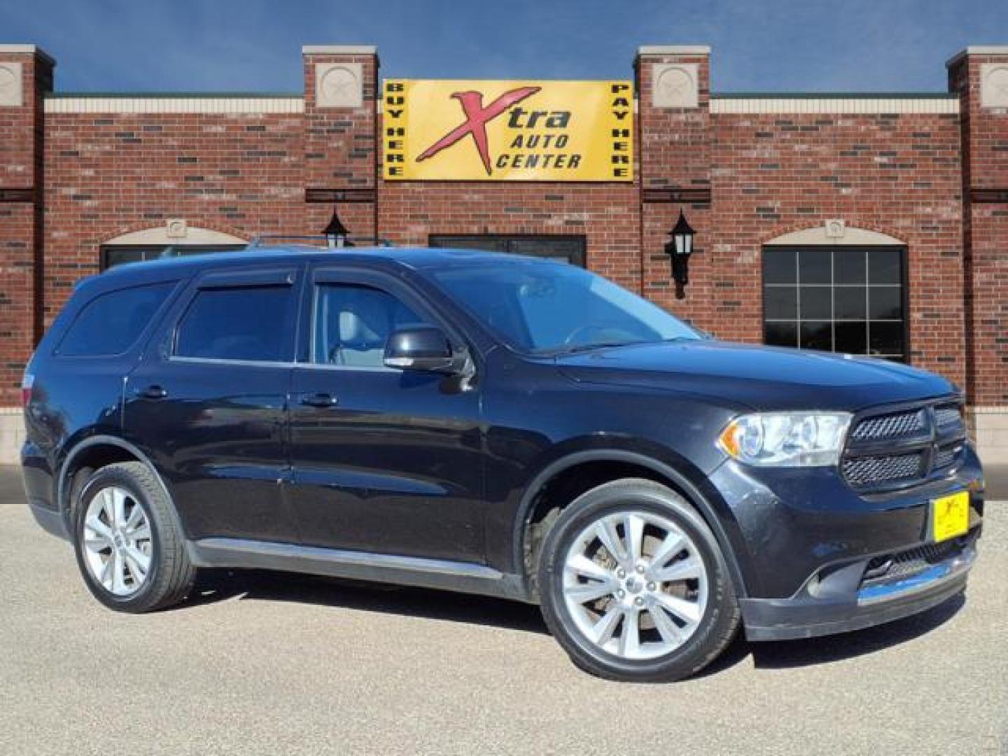 2012 Brilliant Black Crystal Pearl Coat Pxr Dodge Durango Crew (1C4SDJDT5CC) with an 5.7L HEMI 5.7L V8 360hp 390ft. lbs. Sequential Multiport Fuel Injection engine, 6-Speed Automatic transmission, located at 1401 N. Hobart, Pampa, TX, 79065, (806) 665-9872, 35.549953, -100.975098 - Photo#0