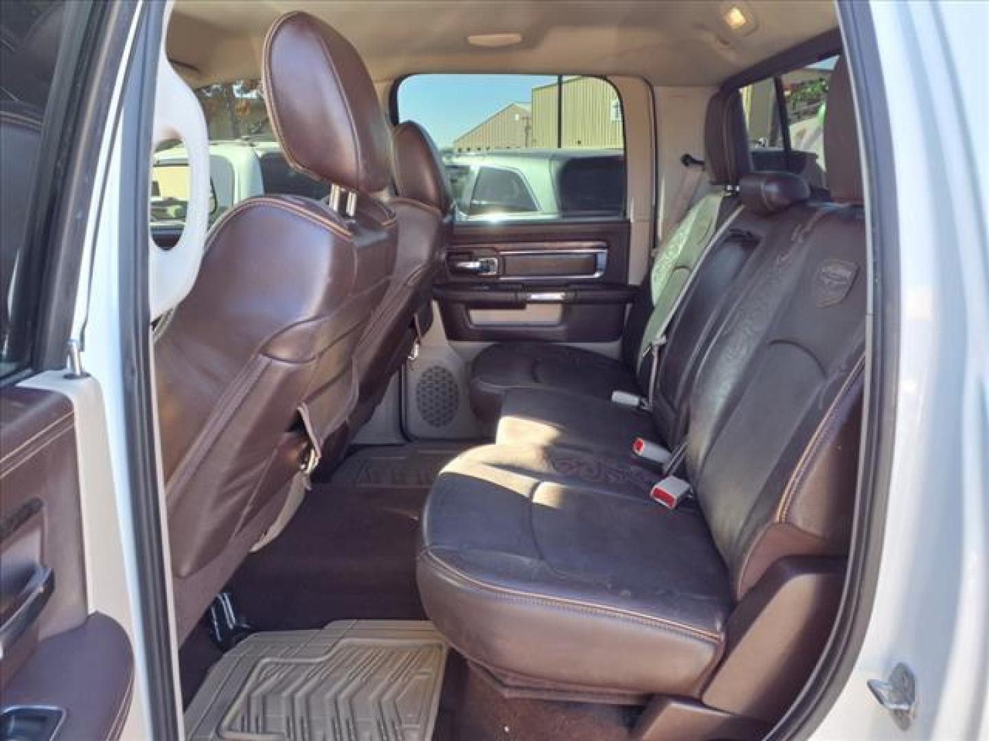 2016 Bright White Clear Coat/White Gold Clear Coat Pw7/ RAM 1500 Laramie Longhorn (1C6RR7PTXGS) with an 5.7L HEMI 5.7L V8 395hp 410ft. lbs. Sequential Multiport Fuel Injection engine, 8-Speed Shiftable Automatic transmission, located at 1401 N. Hobart, Pampa, TX, 79065, (806) 665-9872, 35.549953, -100.975098 - Photo#13