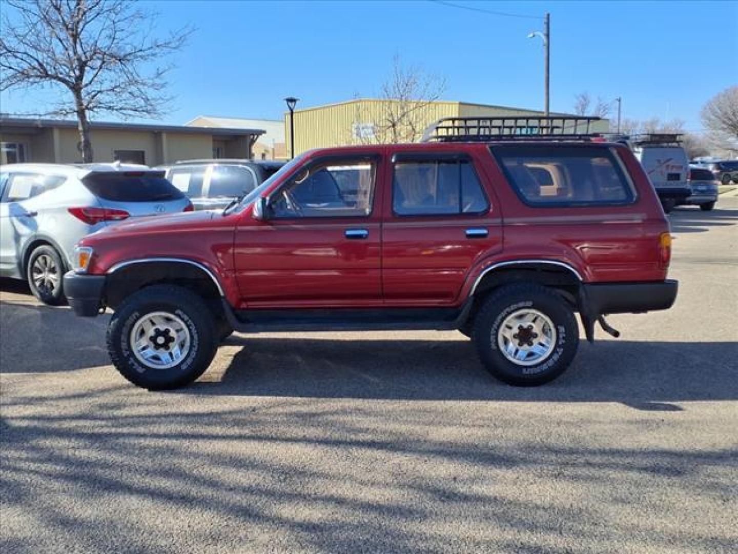 1995 Cardinal Red 000 Toyota 4Runner SR5 V6 (JT3VN39W4S8) with an 3.0L 3.0L V6 150hp 180ft. lbs. Fuel Injected engine, 5-Speed Manual transmission, located at 1401 N. Hobart, Pampa, TX, 79065, (806) 665-9872, 35.549953, -100.975098 - Photo#4