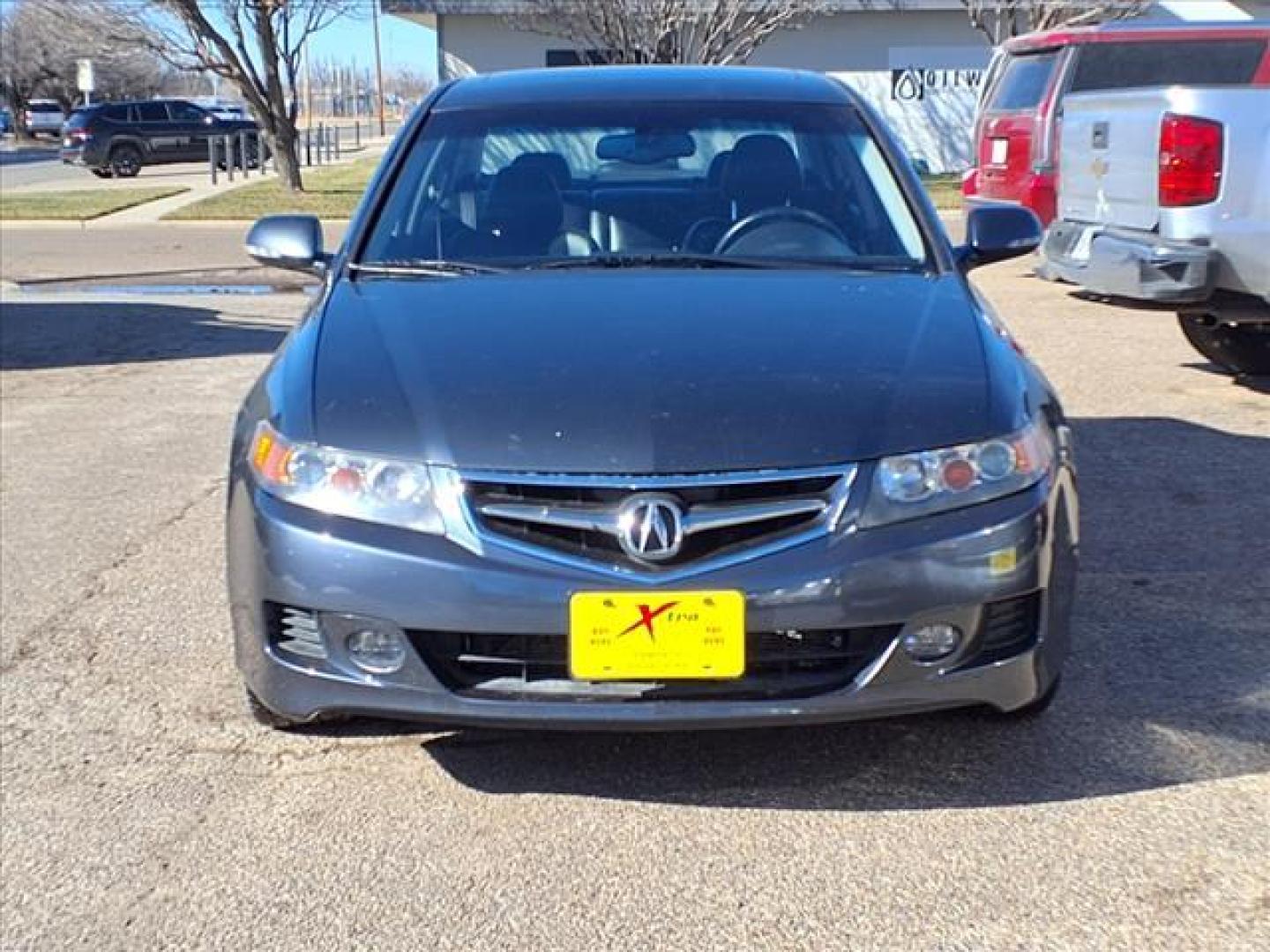 2006 Carbon Gray Pearl Nh-658p Acura TSX w/Navi (JH4CL96986C) with an 2.4L 2L NA I4 double overhead cam (DOHC) 16V Fuel Injected engine, 5-Speed Shiftable Automatic transmission, located at 1401 N. Hobart, Pampa, TX, 79065, (806) 665-9872, 35.549953, -100.975098 - Photo#1