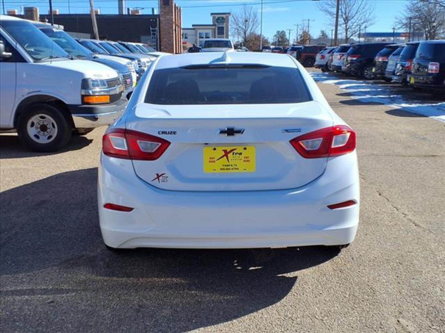 2017 Summit White Gaz Chevrolet Cruze Premier Auto (1G1BF5SM8H7) with an 1.4L 1.4L Turbo I4 153hp 177ft. lbs. Direct Injection engine, 6-Speed Shiftable Automatic transmission, located at 1401 N. Hobart, Pampa, TX, 79065, (806) 665-9872, 35.549953, -100.975098 - Photo#3