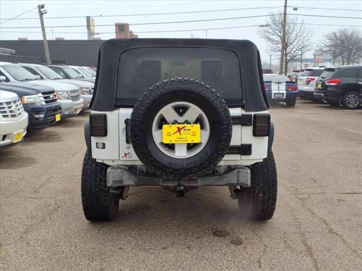 2010 Stone White Clear Coat Pw1 Jeep Wrangler Sport (1J4AA2D10AL) with an 3.8L 3.8L V6 202hp 237ft. lbs. Sequential Multiport Fuel Injection engine, 4-Speed Automatic transmission, located at 1401 N. Hobart, Pampa, TX, 79065, (806) 665-9872, 35.549953, -100.975098 - Photo#3