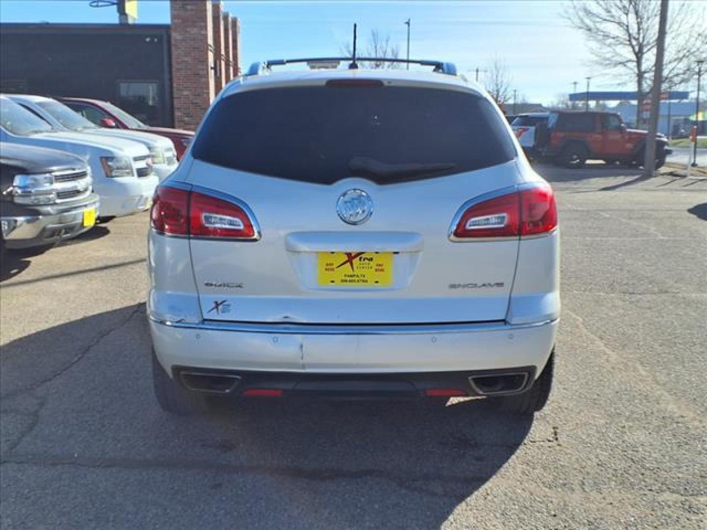 2013 White Buick Enclave Premium (5GAKRDKD1DJ) with an 3.6L 6 Cylinder Fuel Injected engine, Automatic transmission, located at 1401 N. Hobart, Pampa, TX, 79065, (806) 665-9872, 35.549953, -100.975098 - Photo#3