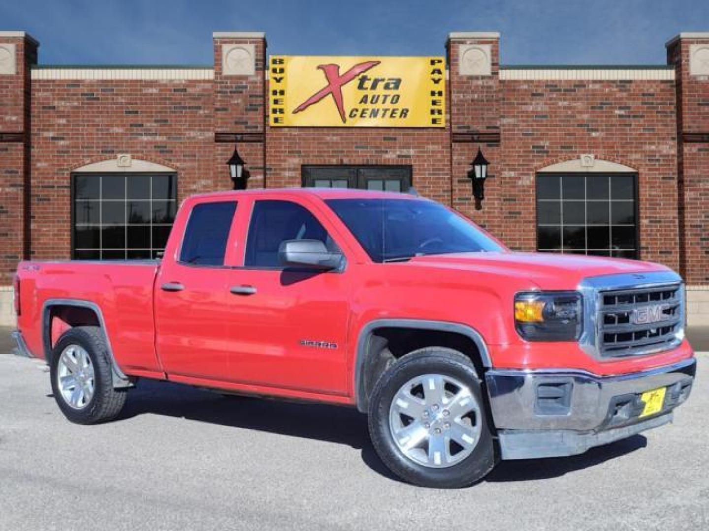 2014 Fire Red Gcn GMC Sierra 1500 Base (1GTV2TEH8EZ) with an 4.3L EcoTec3 4.3L Flex Fuel V6 285hp 305ft. lbs. Direct Injection engine, 6-Speed Shiftable Automatic w/Overdrive transmission, located at 1401 N. Hobart, Pampa, TX, 79065, (806) 665-9872, 35.549953, -100.975098 - Photo#0