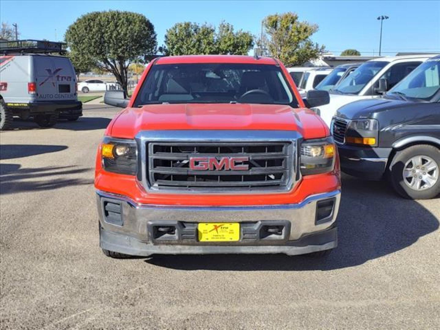 2014 Fire Red Gcn GMC Sierra 1500 Base (1GTV2TEH8EZ) with an 4.3L EcoTec3 4.3L Flex Fuel V6 285hp 305ft. lbs. Direct Injection engine, 6-Speed Shiftable Automatic w/Overdrive transmission, located at 1401 N. Hobart, Pampa, TX, 79065, (806) 665-9872, 35.549953, -100.975098 - Photo#1