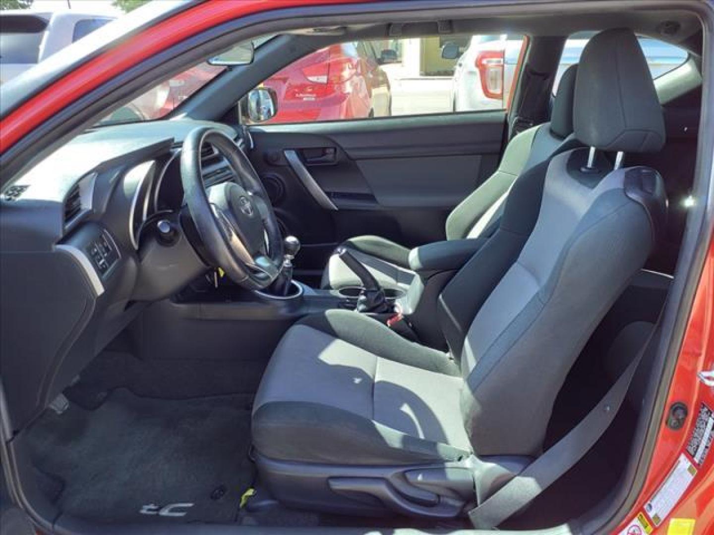 2015 Absolutely Red Scion tC Base (JTKJF5C71F3) with an 2.5L 2.5L I4 179hp 172ft. lbs. Sequential Multiport Fuel Injection engine, 6-Speed Manual transmission, located at 1401 N. Hobart, Pampa, TX, 79065, (806) 665-9872, 35.549953, -100.975098 - Photo#12