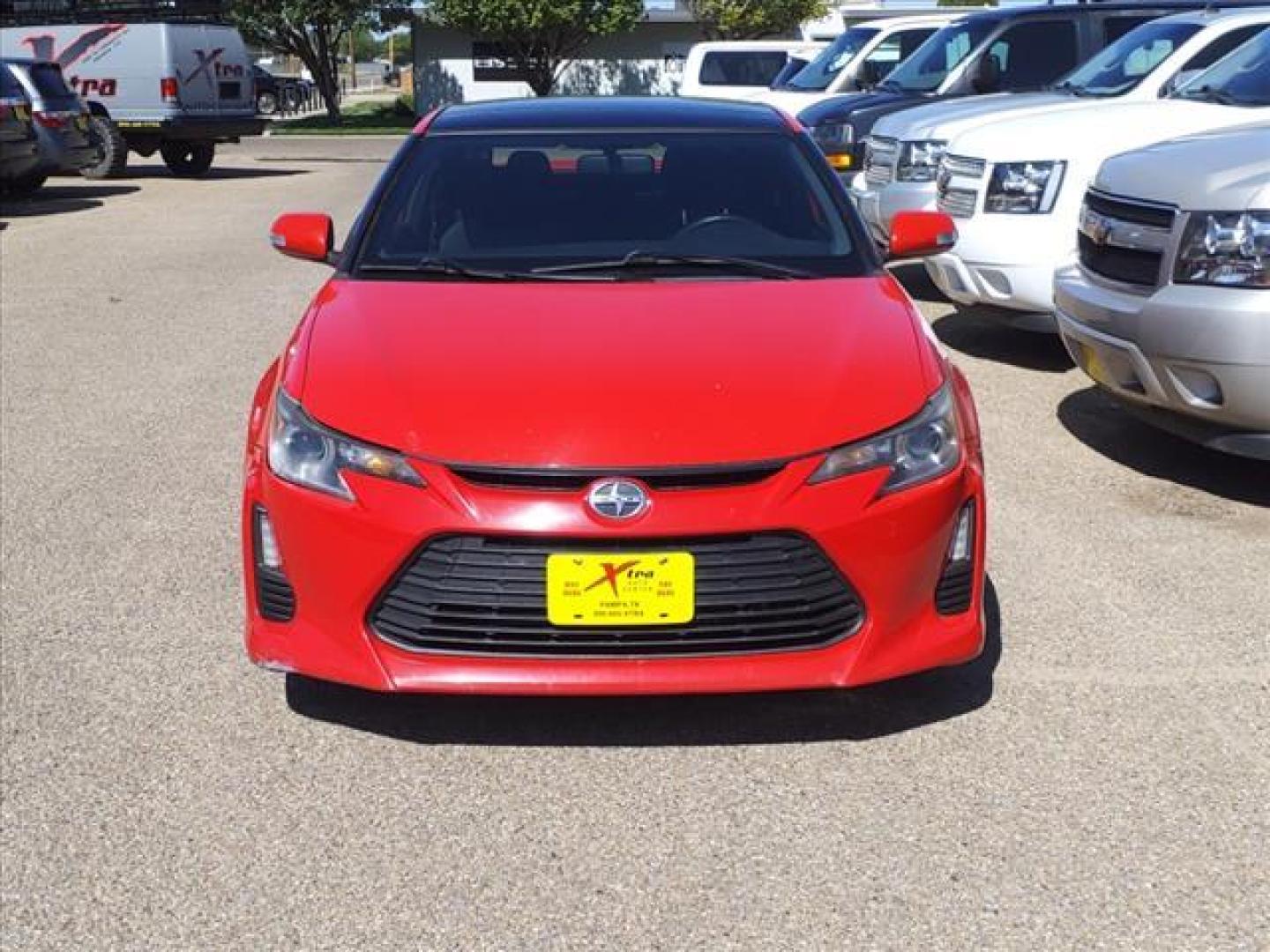 2015 Absolutely Red Scion tC Base (JTKJF5C71F3) with an 2.5L 2.5L I4 179hp 172ft. lbs. Sequential Multiport Fuel Injection engine, 6-Speed Manual transmission, located at 1401 N. Hobart, Pampa, TX, 79065, (806) 665-9872, 35.549953, -100.975098 - Photo#1