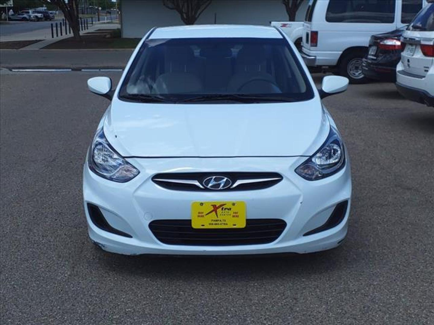 2014 Century White Hyundai ACCENT GLS (KMHCT4AE8EU) with an 1.6L 1.6L I4 138hp 123ft. lbs. Direct Injection engine, 6-Speed Shiftable Automatic transmission, located at 1401 N. Hobart, Pampa, TX, 79065, (806) 665-9872, 35.549953, -100.975098 - Photo#1