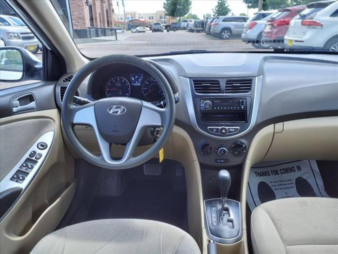 2014 Century White Hyundai ACCENT GLS (KMHCT4AE8EU) with an 1.6L 1.6L I4 138hp 123ft. lbs. Direct Injection engine, 6-Speed Shiftable Automatic transmission, located at 1401 N. Hobart, Pampa, TX, 79065, (806) 665-9872, 35.549953, -100.975098 - Photo#8