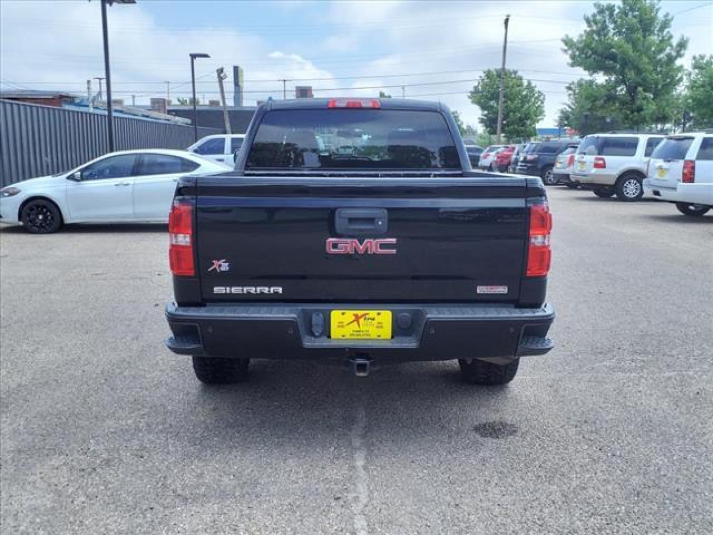 2014 Onyx Black GMC Sierra 1500 SLT (3GTU2VEC9EG) with an 5.3L EcoTec3 5.3L Flex Fuel V8 355hp 383ft. lbs. Direct Injection engine, 6-Speed Shiftable Automatic w/Overdrive transmission, located at 1401 N. Hobart, Pampa, TX, 79065, (806) 665-9872, 35.549953, -100.975098 - Photo#3