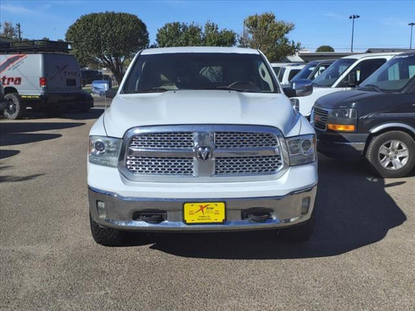 2013 White RAM 1500 Laramie (1C6RR7NT6DS) with an 5.7L HEMI 5.7L V8 395hp 407ft. lbs. Sequential Multiport Fuel Injection engine, 8-Speed Shiftable Automatic transmission, located at 1401 N. Hobart, Pampa, TX, 79065, (806) 665-9872, 35.549953, -100.975098 - Photo#1